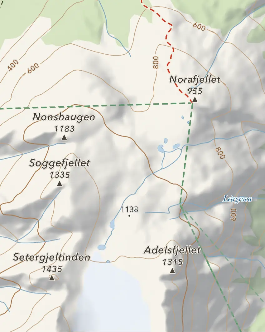 Kartet rundt Romsdalen