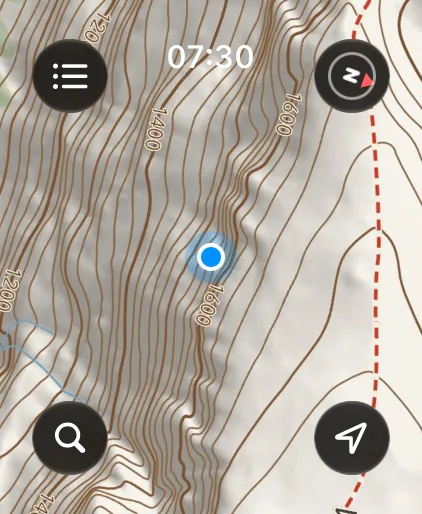 iLende på Apple Watch: Kompass