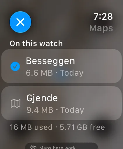iLende auf der Apple Watch: Die Karten auf der Uhr